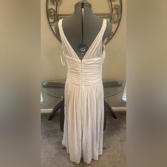 Elegant Oyster Draped Women's Dress by After Six Size 12 Sample NWT - Picture 4 of 4
